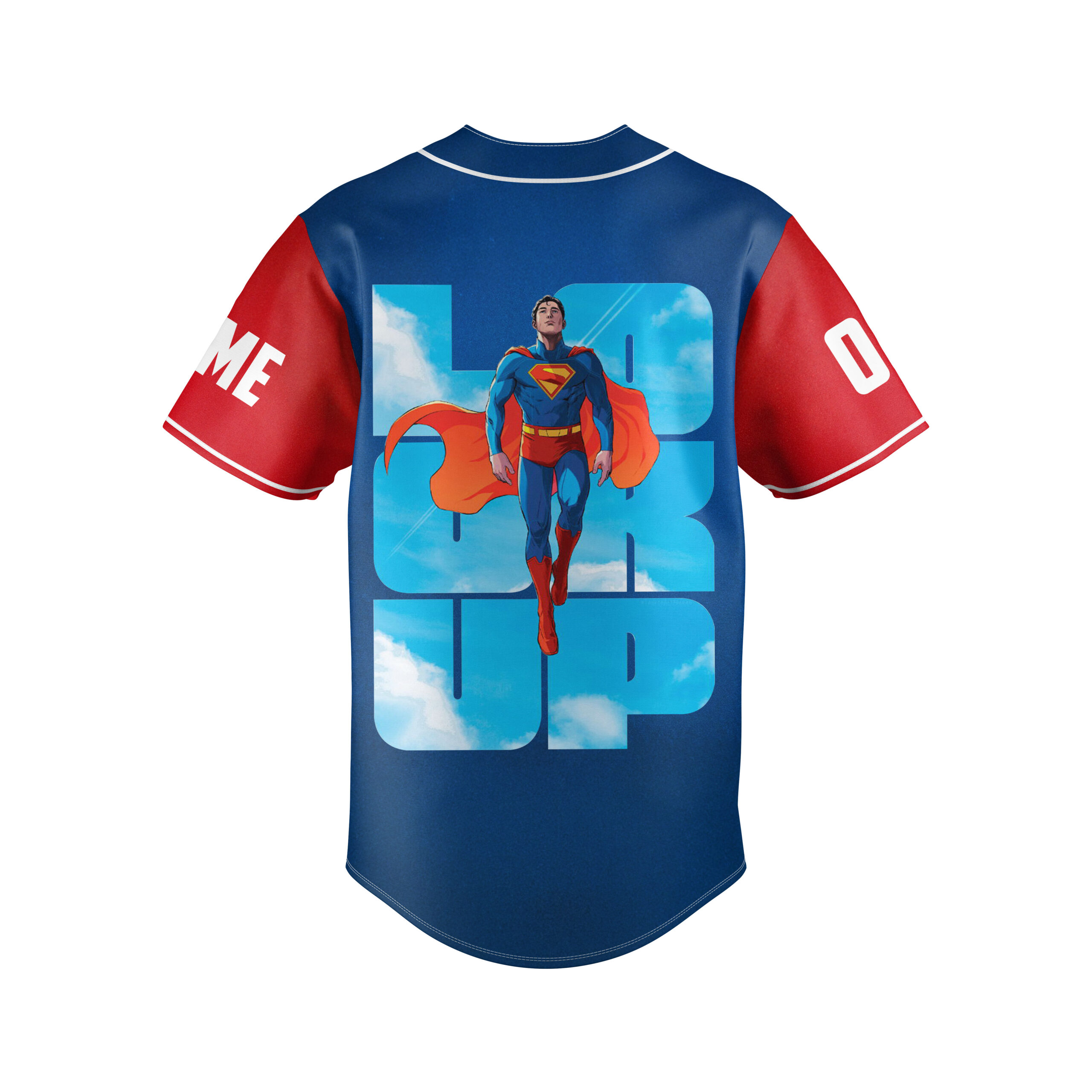 "SUPERMAN The Original Man of Steel" Baseball Jersey "SUPERMAN The Original Man of Steel" Baseball Jersey