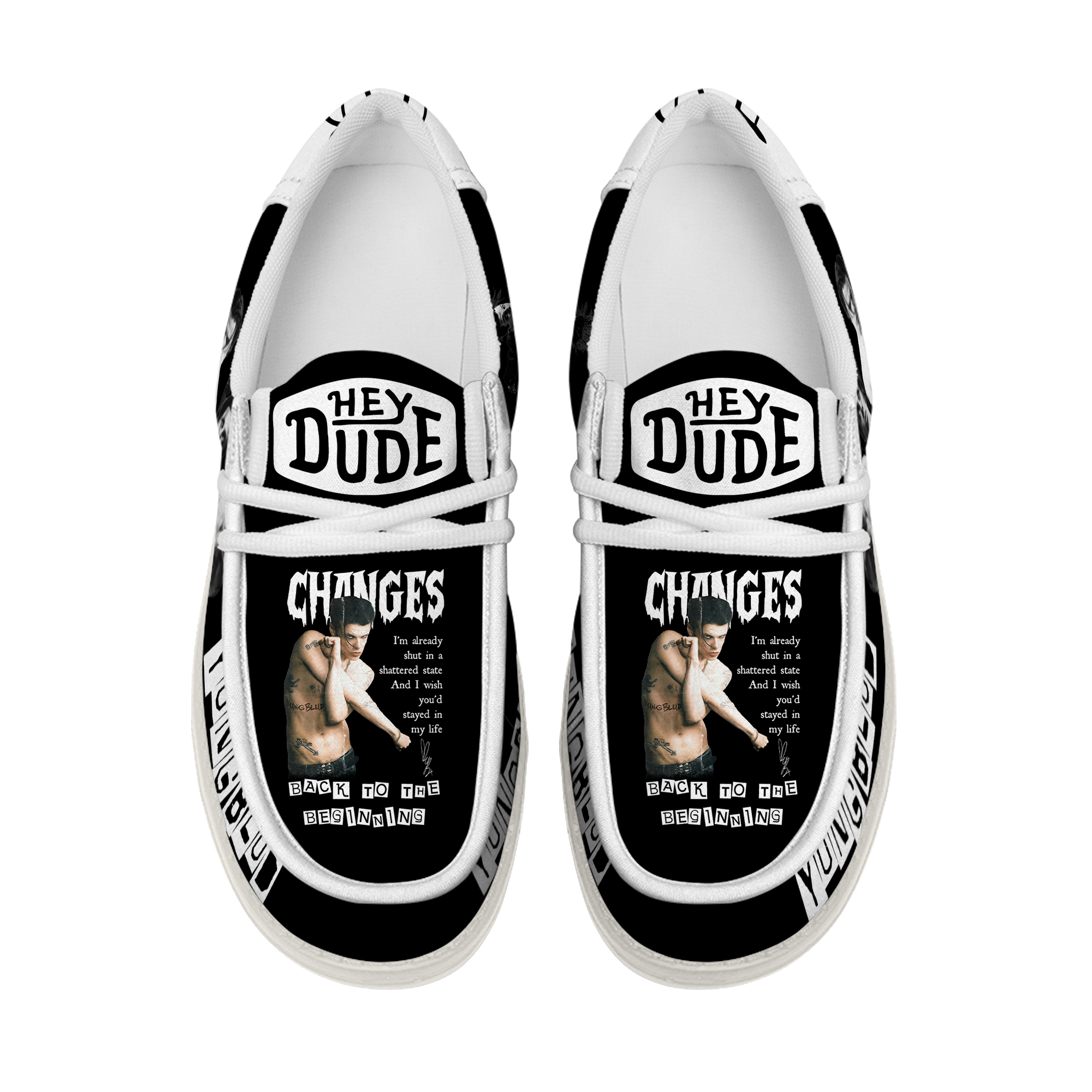YUNGBLUD New Hey Dude Shoes YUNGBLUD New Hey Dude Shoes