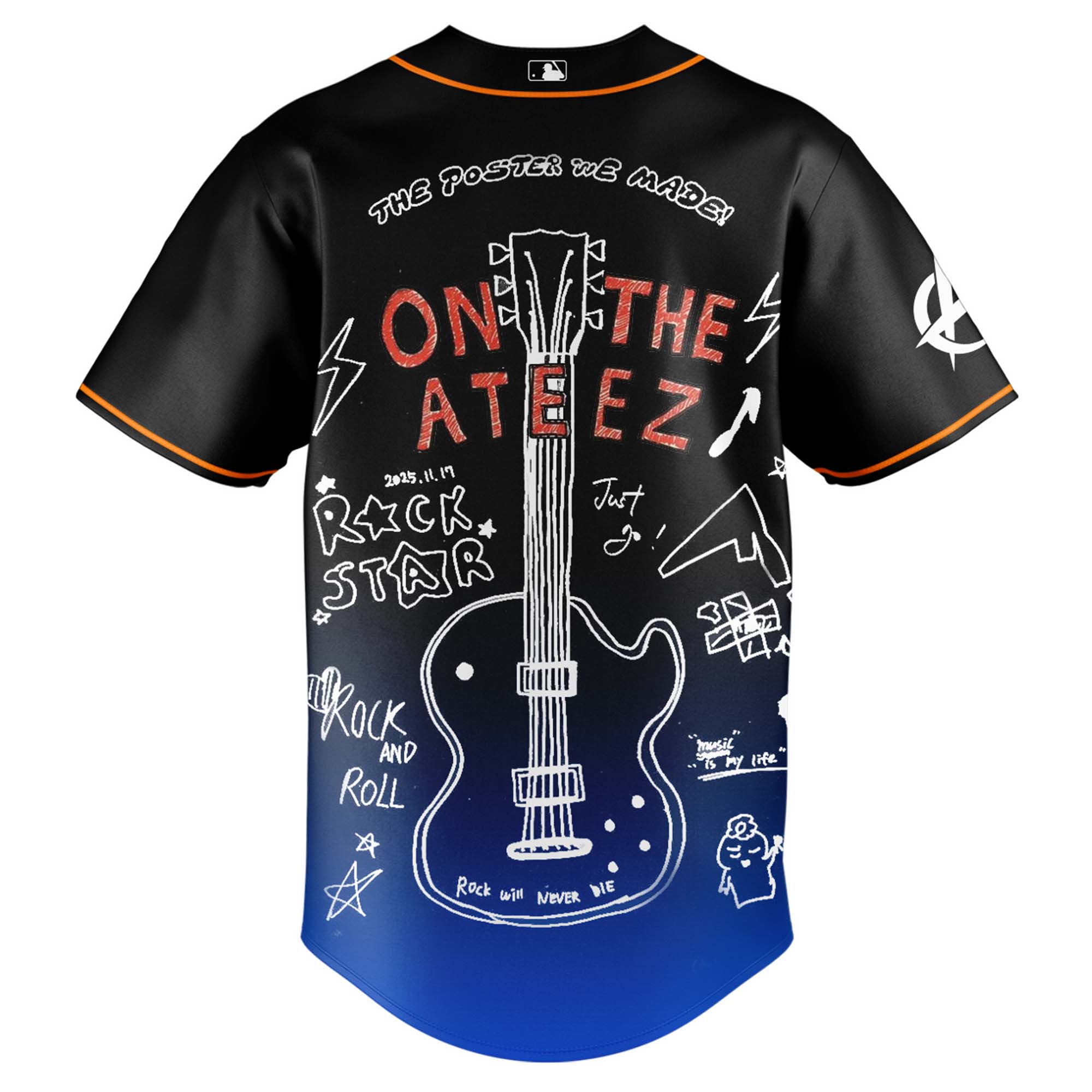 Texas Rangers x ATEEZ 2025 World Tour 2025 Limited Edition Jersey Texas Rangers x ATEEZ 2025 World Tour 2025 Limited Edition Jersey