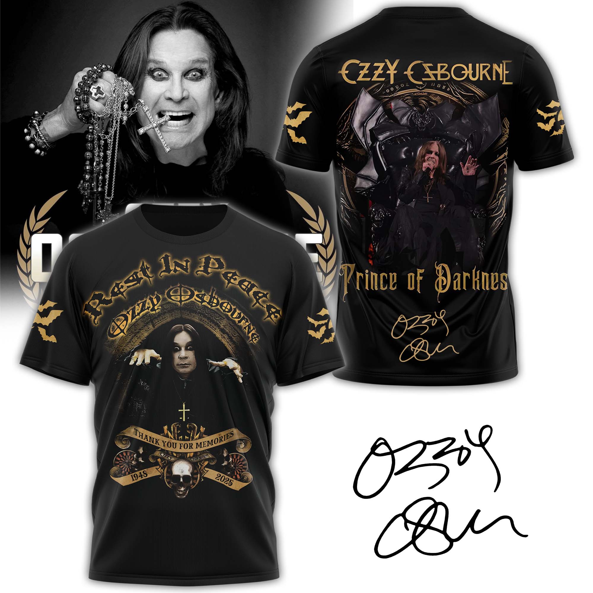 Ozzy Osbourne Rest In Peace Pince Of Darkness Shirt Ozzy Osbourne Rest In Peace Pince Of Darkness Shirt