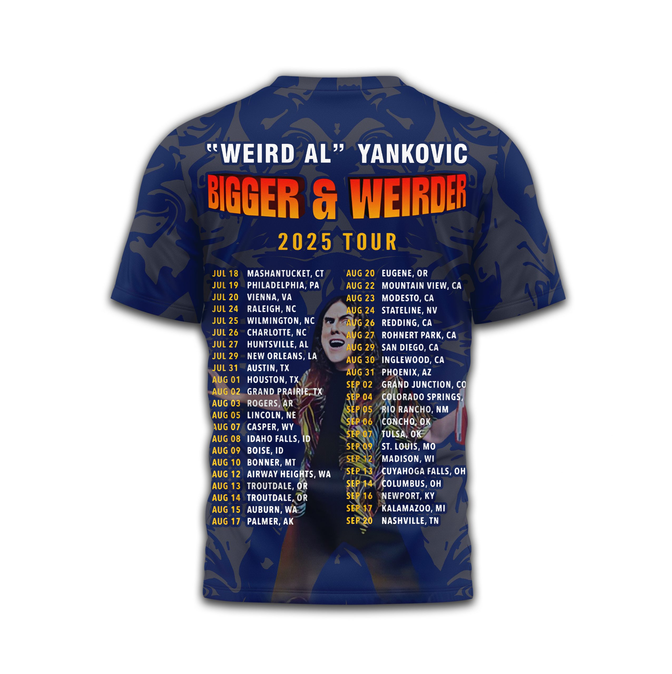 "Weird Al" Yankovic Bigger & Weirder 2025 Tour Special Shirt "Weird Al" Yankovic Bigger & Weirder 2025 Tour Special Shirt