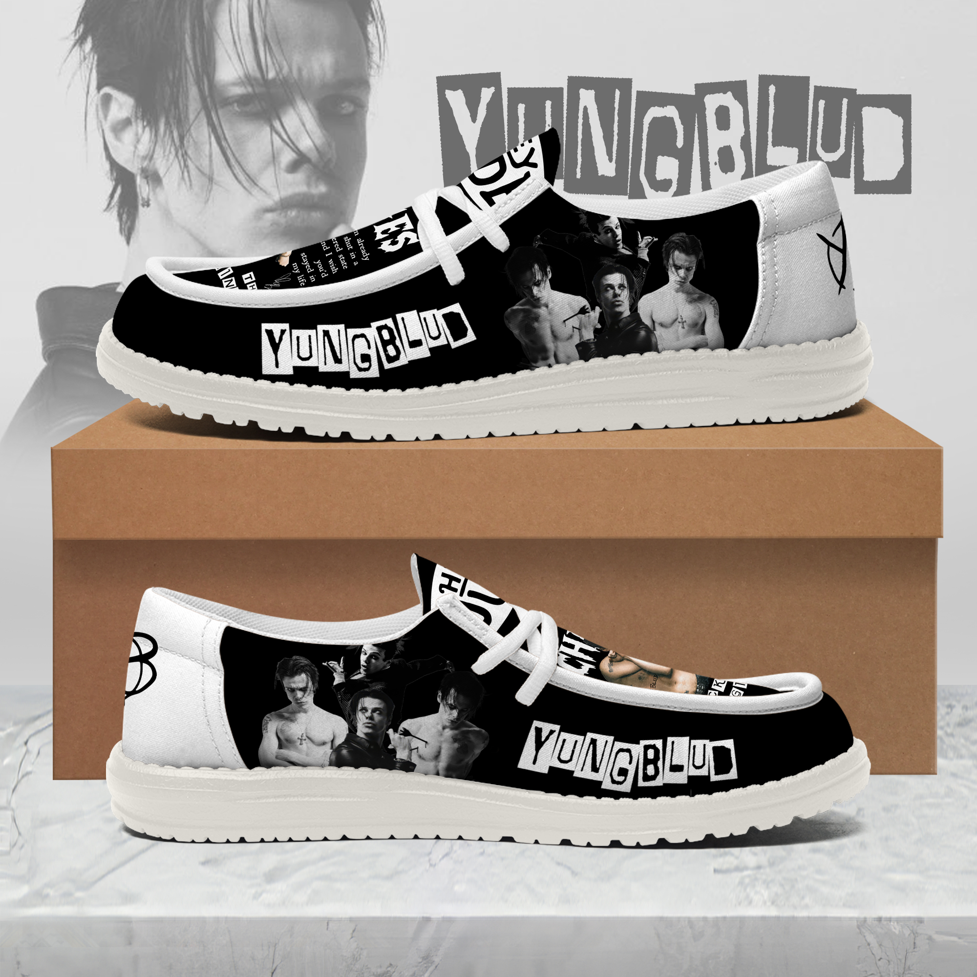 YUNGBLUD New Hey Dude Shoes YUNGBLUD New Hey Dude Shoes