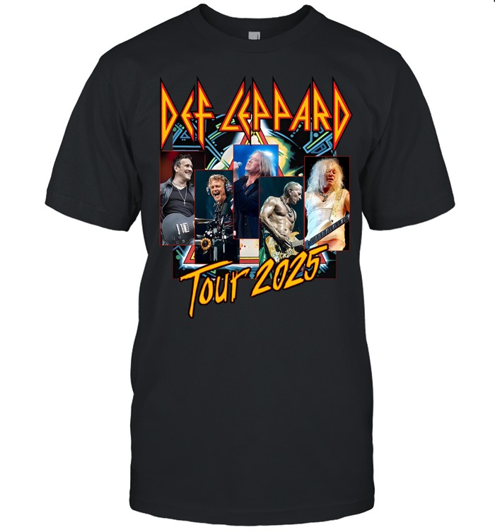 Def Leppard 2025 Tour Unisex T-Shirt Def Leppard 2025 Tour Unisex T-Shirt