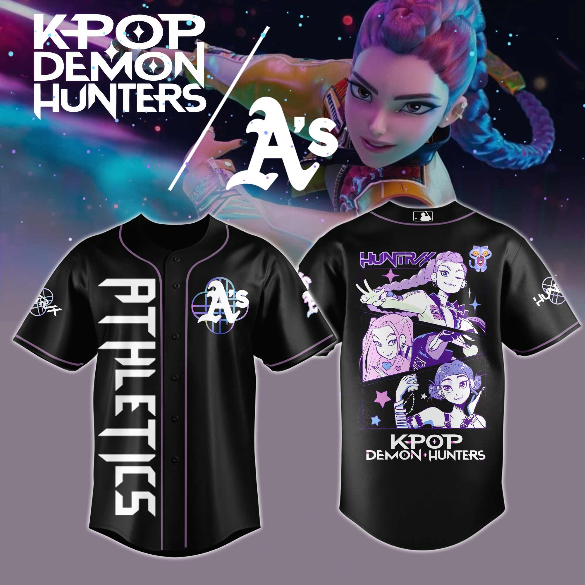 Oakland Athletics MLB x KPop Demon Hunters 2025 Jersey Oakland Athletics MLB x KPop Demon Hunters 2025 Jersey
