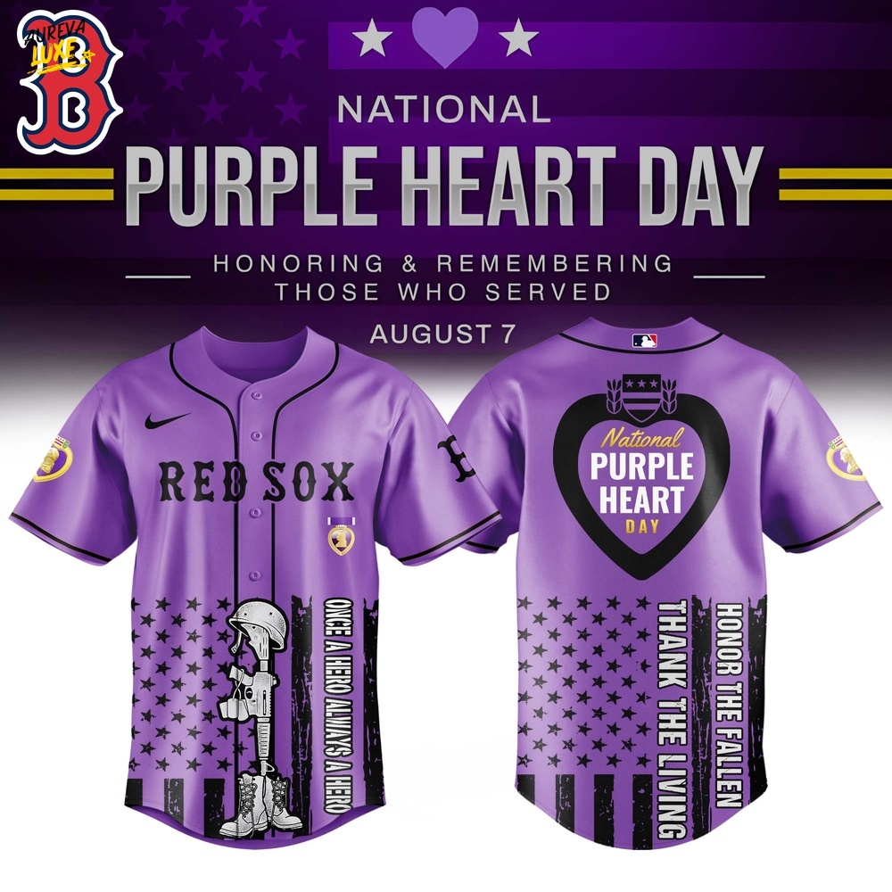 Boston Red Sox x Purple Heart Day Limited Edition Jersey Boston Red Sox x Purple Heart Day Limited Edition Jersey