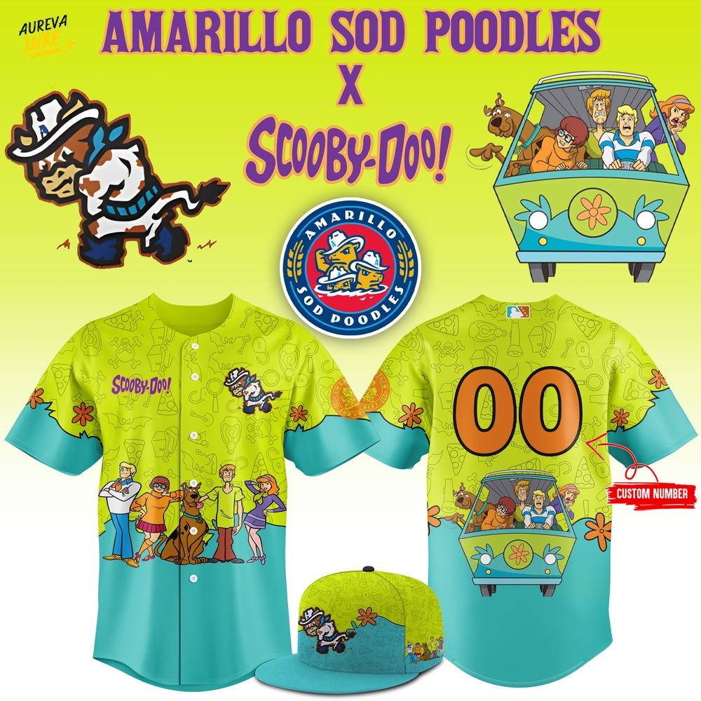 Amarillo Sod Poodles x Scooby-Doo New 2025 Jersey Amarillo Sod Poodles x Scooby-Doo New 2025 Jersey