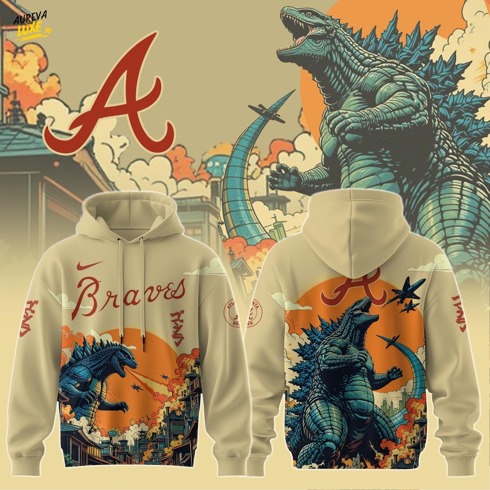 Atlanta Braves Special Godzilla Limited Edition Hoodie Atlanta Braves Special Godzilla Limited Edition Hoodie