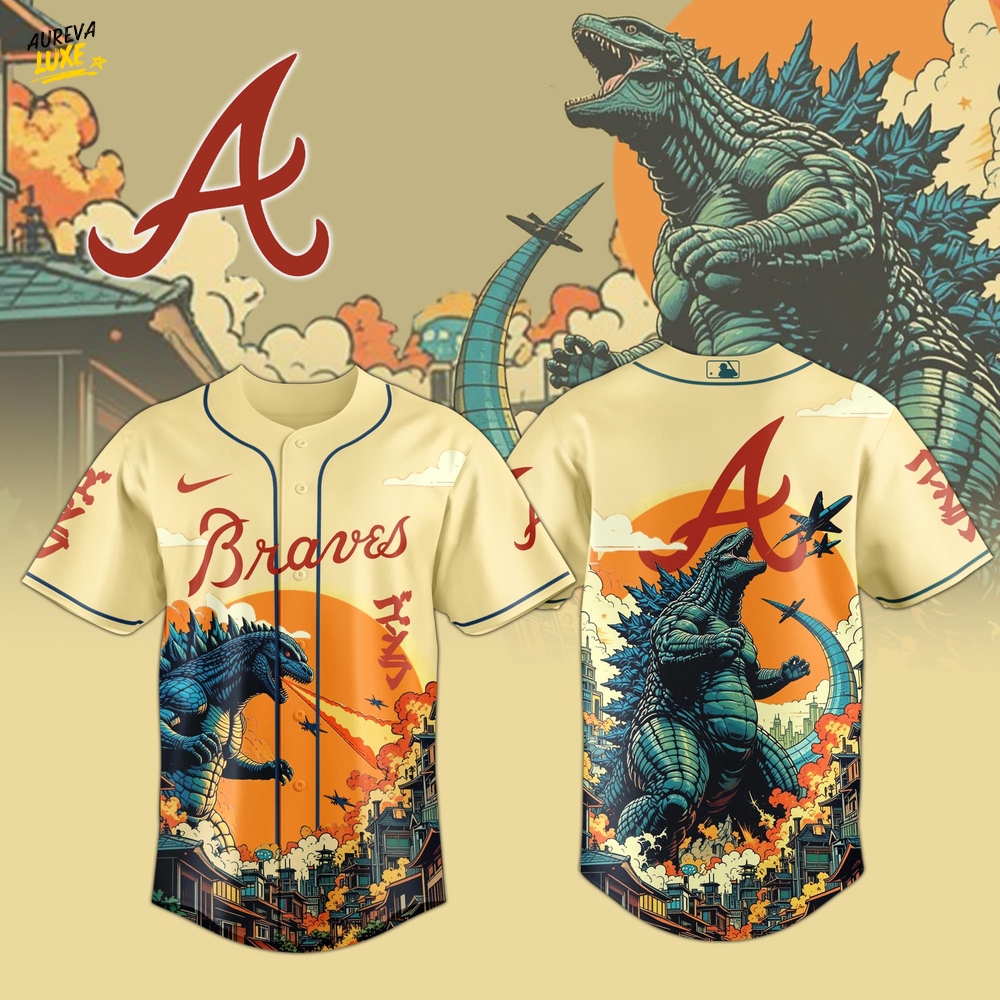 Atlanta Braves Special Godzilla Limited Edition Jersey Atlanta Braves Special Godzilla Limited Edition Jersey