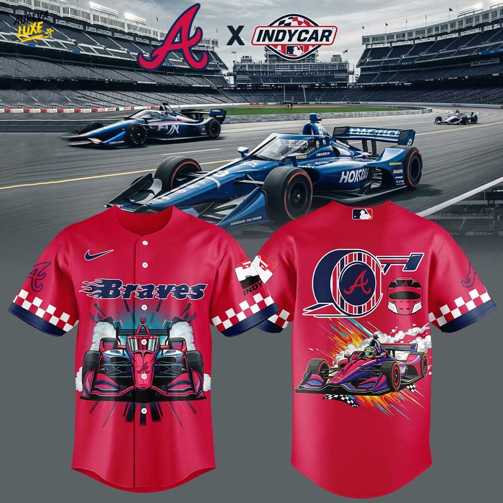 Atlanta Braves x F1 IndyCar Baseball Jersey Atlanta Braves x F1 IndyCar Baseball Jersey
