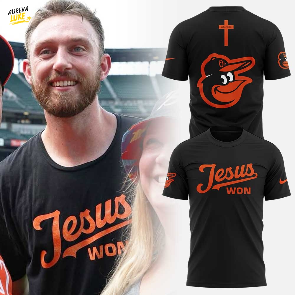 Baltimore Orioles x JESUS WON Special Tee Baltimore Orioles x JESUS WON Special Tee