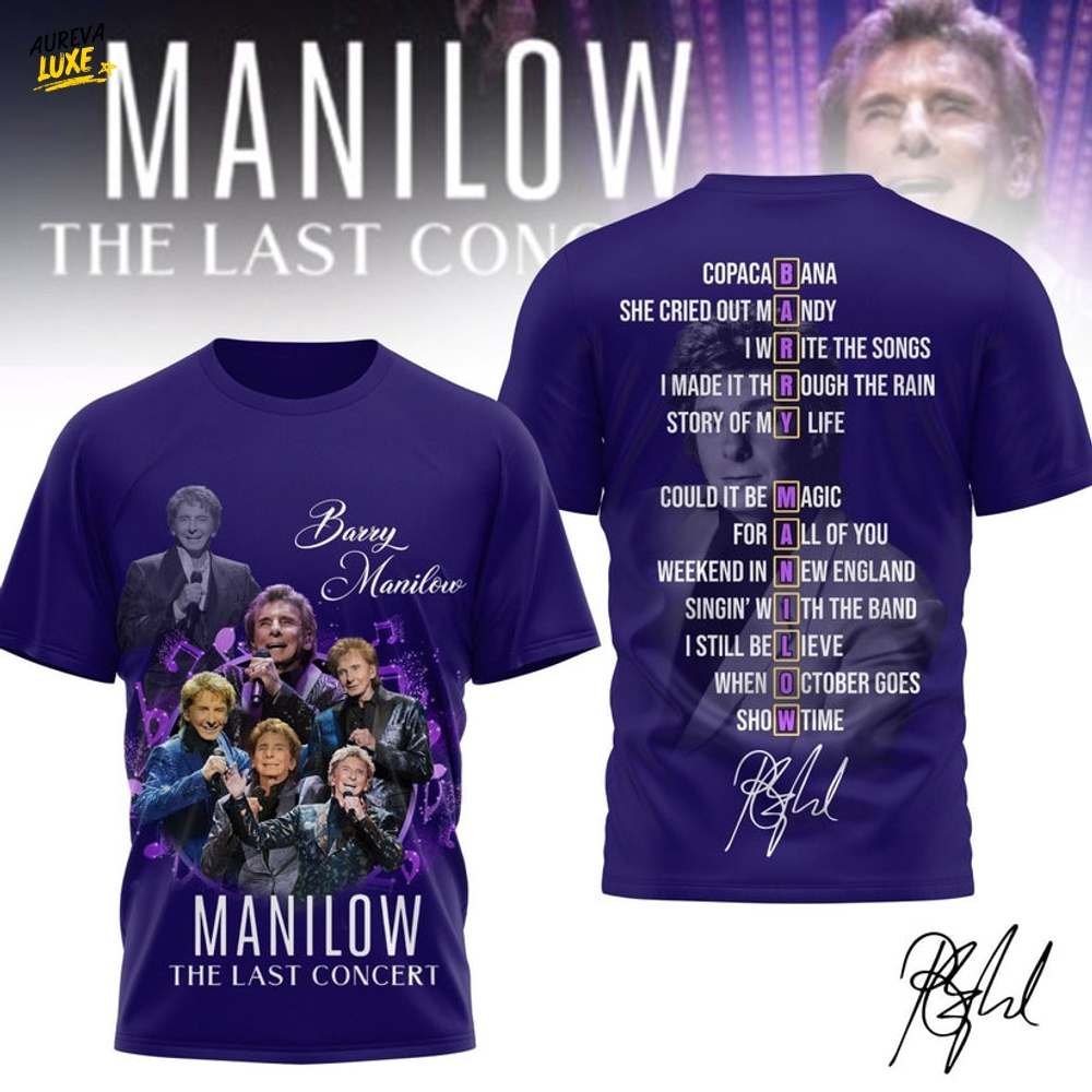 Barry Manilow The Last Concert 2025 Premium Shirt Barry Manilow The Last Concert 2025 Premium Shirt