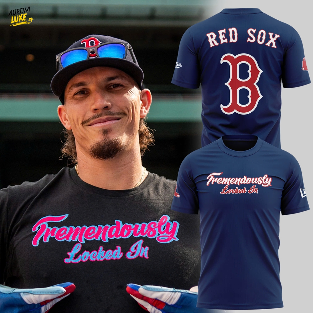 Boston Red Sox "Tremendously Locked In" Special New Tee - Blue Boston Red Sox "Tremendously Locked In" Special New Tee - Blue
