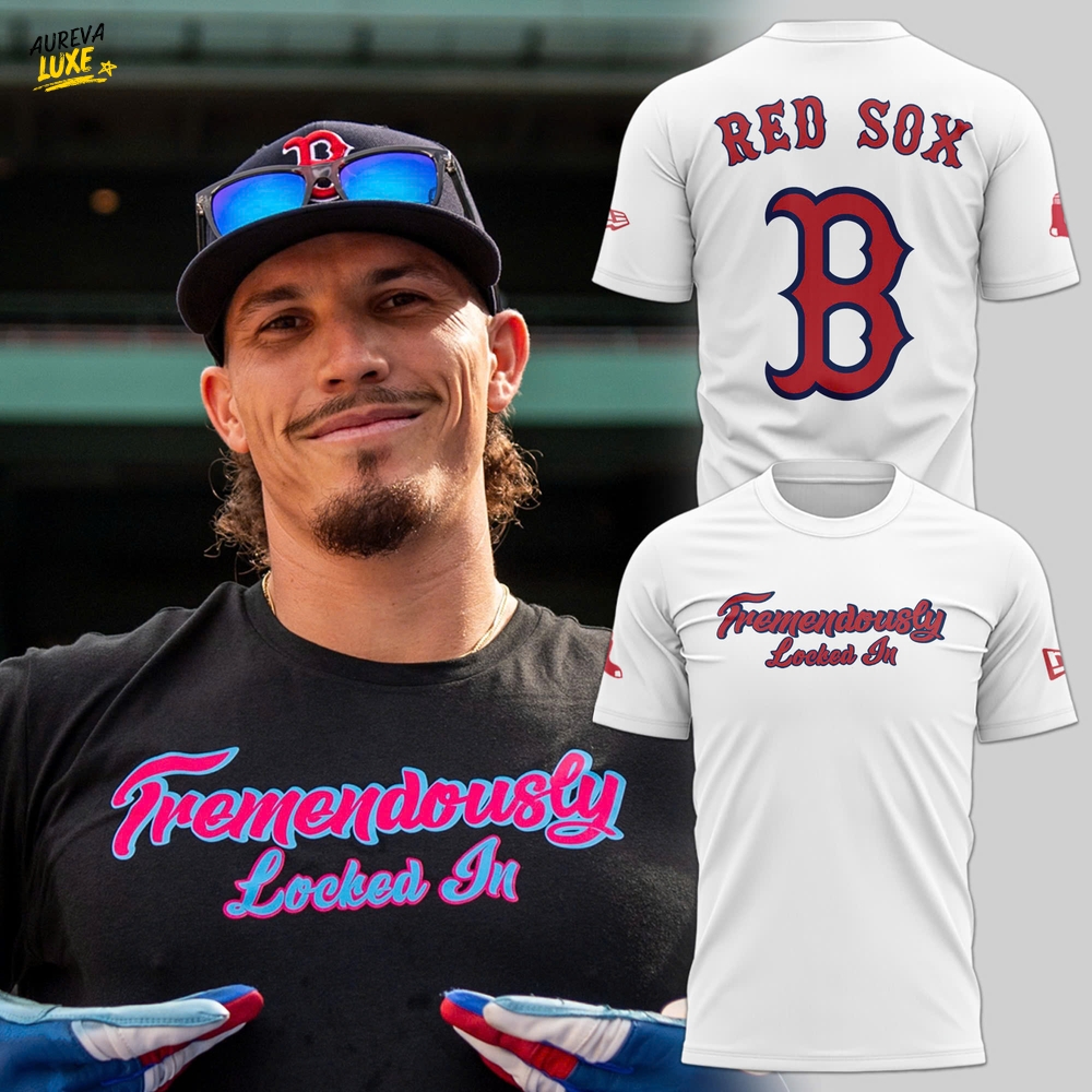 Boston Red Sox "Tremendously Locked In" Special New Tee - White Boston Red Sox "Tremendously Locked In" Special New Tee - White