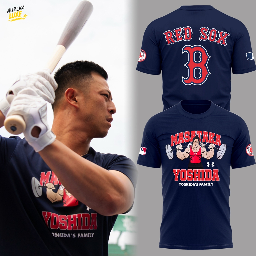 Boston Red Sox x Masataka Yoshida's Family T-Shirt - Black Boston Red Sox x Masataka Yoshida's Family T-Shirt - Black