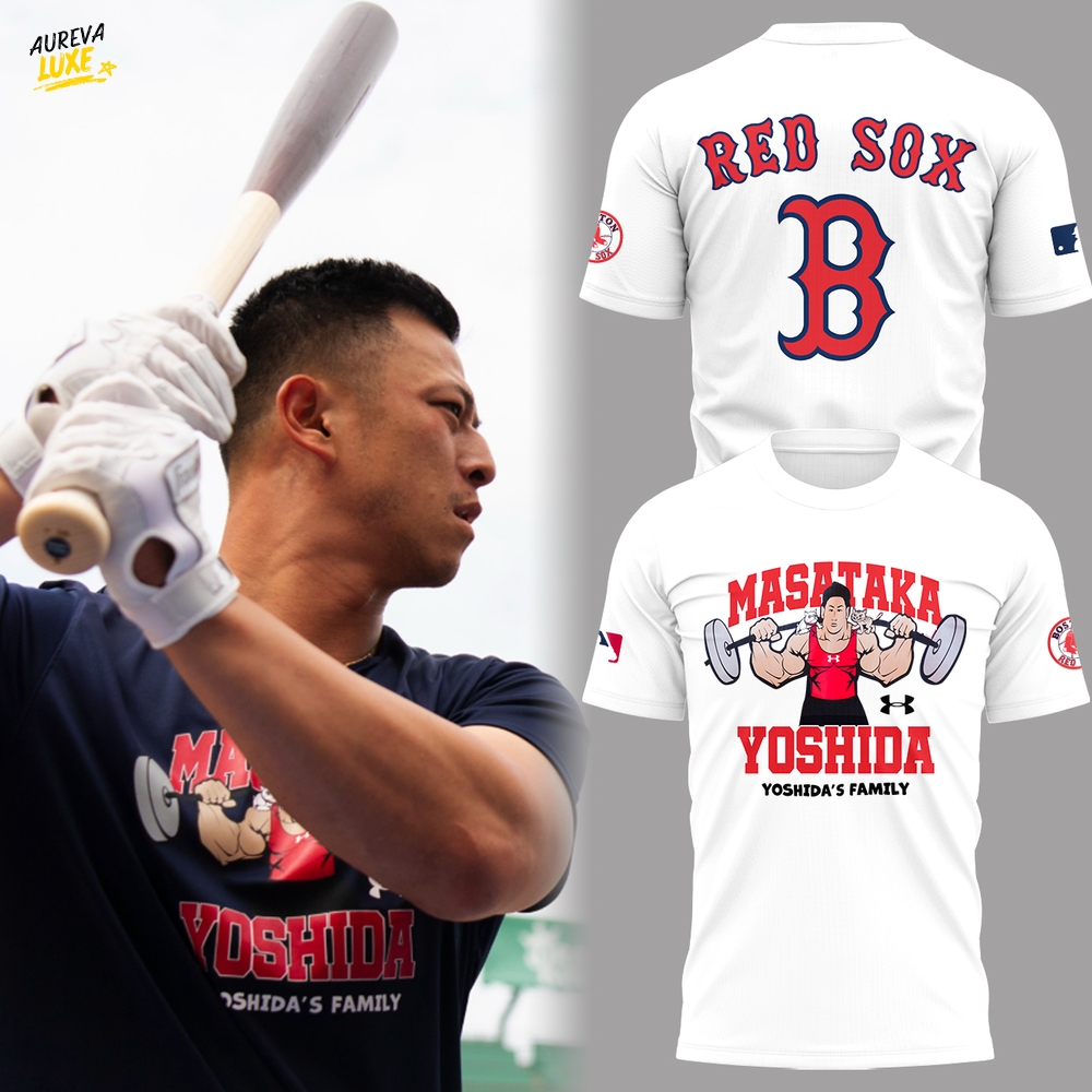 Boston Red Sox x Masataka Yoshida's Family T-Shirt - White Boston Red Sox x Masataka Yoshida's Family T-Shirt - White