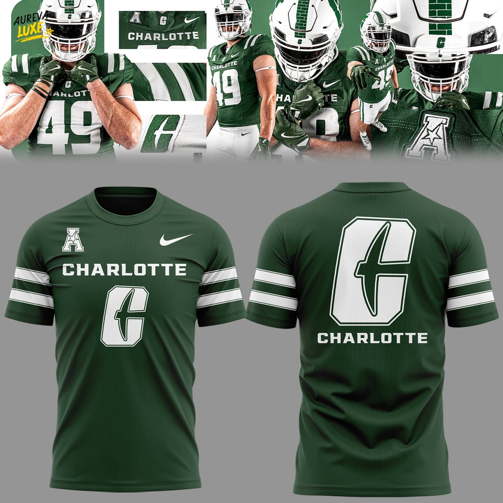 Charlotte 49ers Limited Edition 2025 Green Shirt Charlotte 49ers Limited Edition 2025 Green Shirt