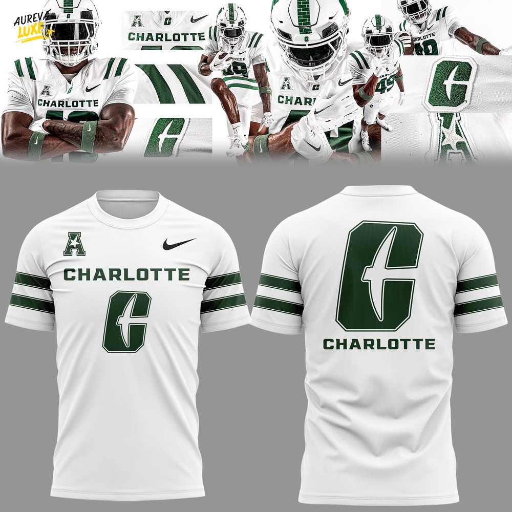 Charlotte 49ers Limited Edition 2025 White Shirt Charlotte 49ers Limited Edition 2025 White Shirt