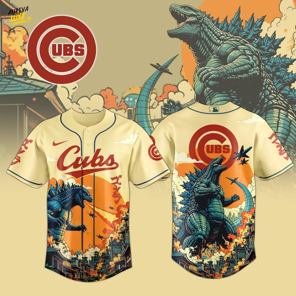 Chicago Cubs Special Godzilla Limited Edition Jersey Chicago Cubs Special Godzilla Limited Edition Jersey