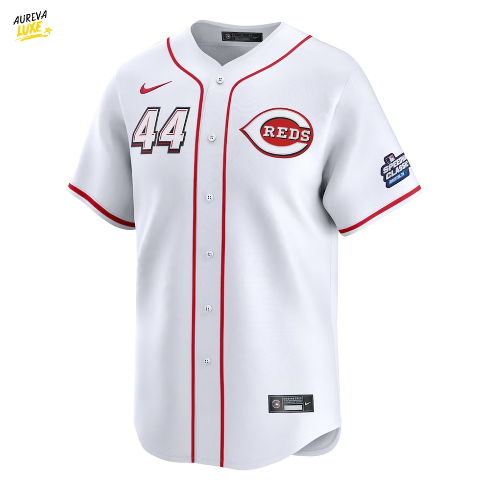 Cincinnati Reds White 2025 MLB Speedway Classic Home Limited Jersey Cincinnati Reds White 2025 MLB Speedway Classic Home Limited Jersey
