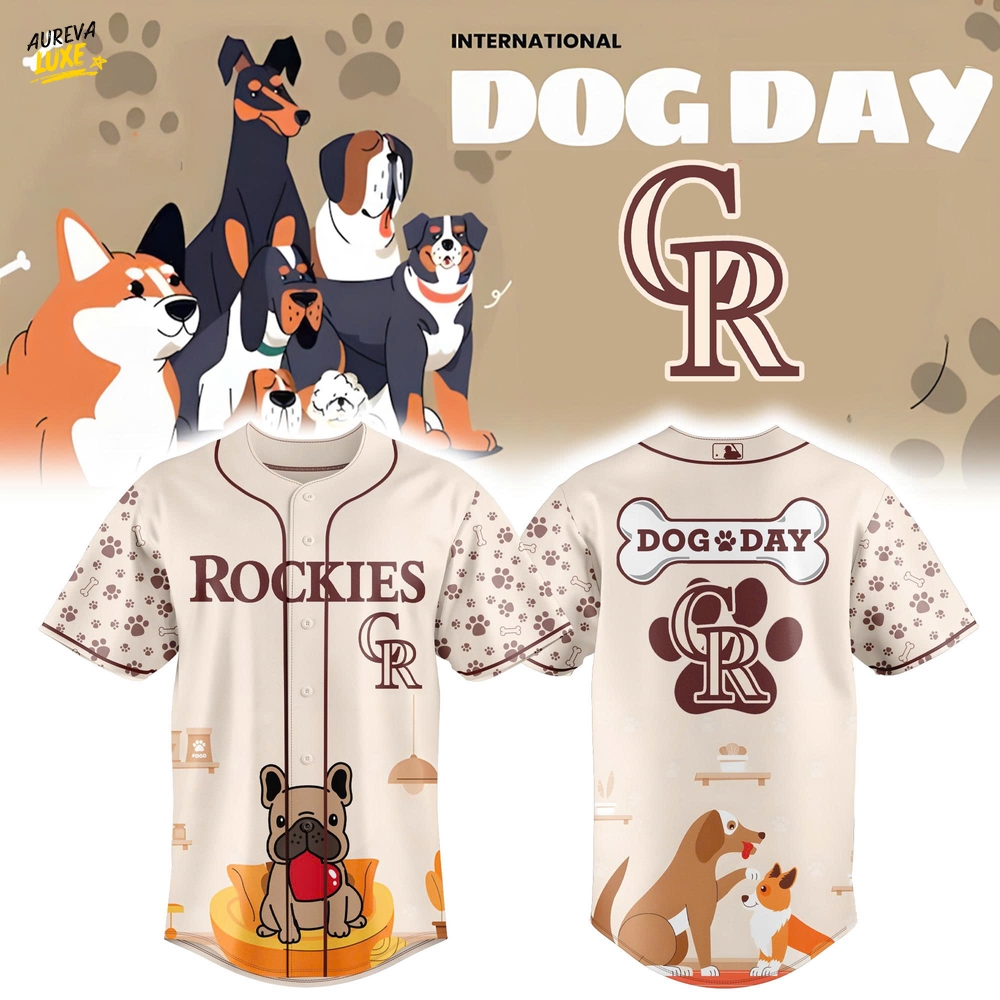 Colorado Rockies x Dog Day 2025 Limited Baseball Jersey Colorado Rockies x Dog Day 2025 Limited Baseball Jersey