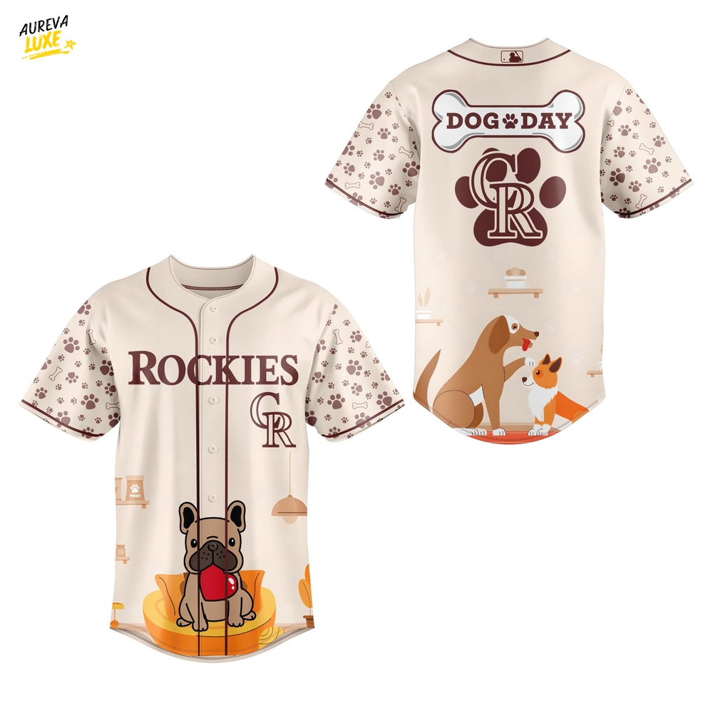 Colorado Rockies x Dog Day 2025 Limited Baseball Jersey Colorado Rockies x Dog Day 2025 Limited Baseball Jersey