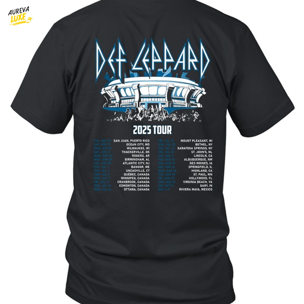 Def Leppard Tour 2025 Unisex T-Shirt Def Leppard Tour 2025 Unisex T-Shirt