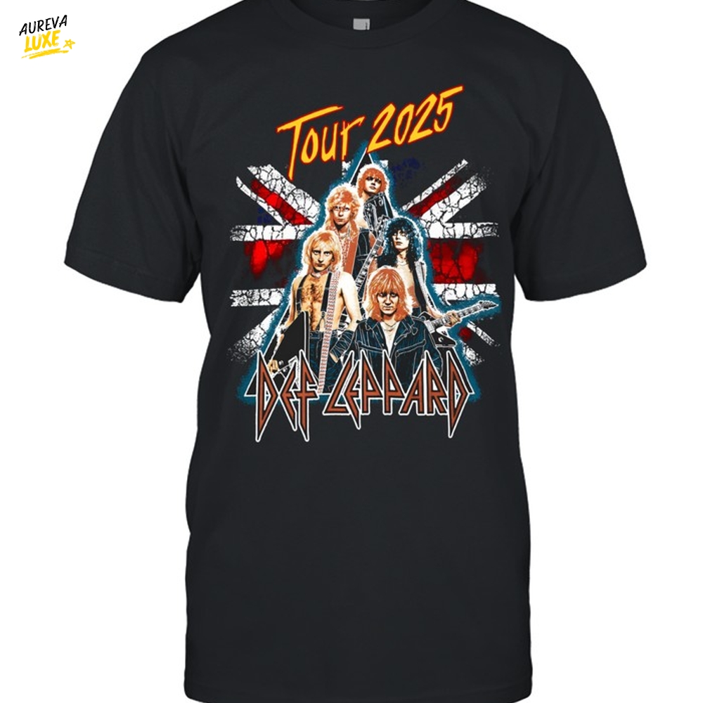Def Leppard Tour 2025 Unisex T-Shirt V2 Def Leppard Tour 2025 Unisex T-Shirt V2