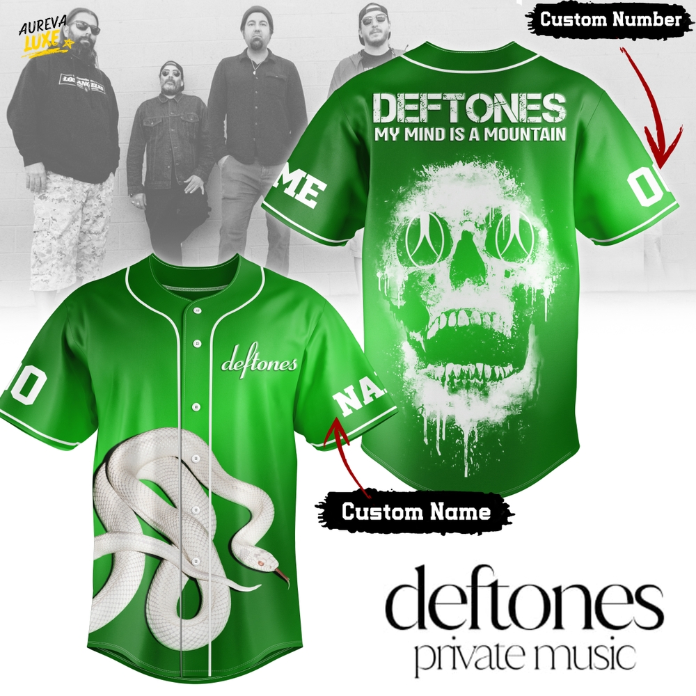 Deftones my mind is a mountain 2025 Special Baeball Jersey Deftones my mind is a mountain 2025 Special Baeball Jersey