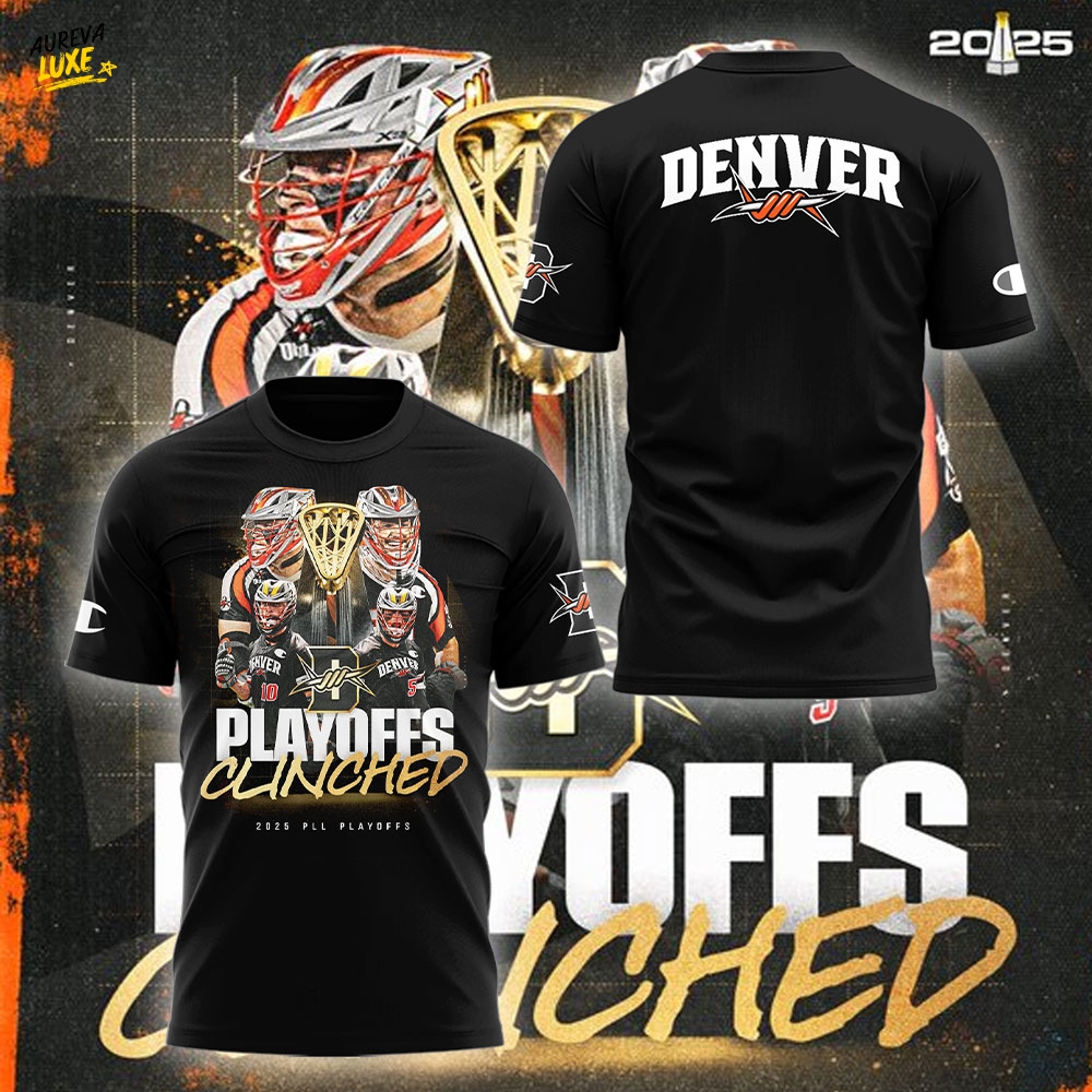 Denver Outlaws Playoffs Clinched Limited Edition Black Shirt Denver Outlaws Playoffs Clinched Limited Edition Black Shirt