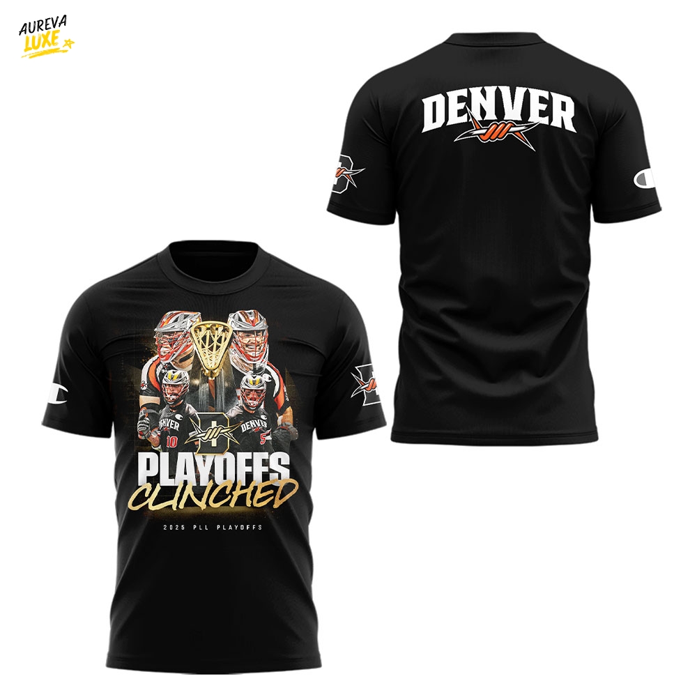 Denver Outlaws Playoffs Clinched Limited Edition Black Shirt Denver Outlaws Playoffs Clinched Limited Edition Black Shirt