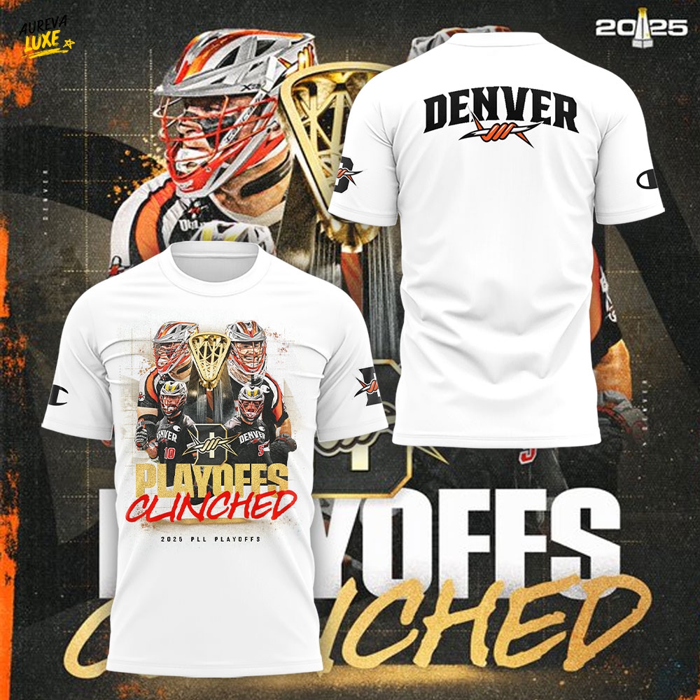 Denver Outlaws Playoffs Clinched Limited Edition White Shirt Denver Outlaws Playoffs Clinched Limited Edition White Shirt