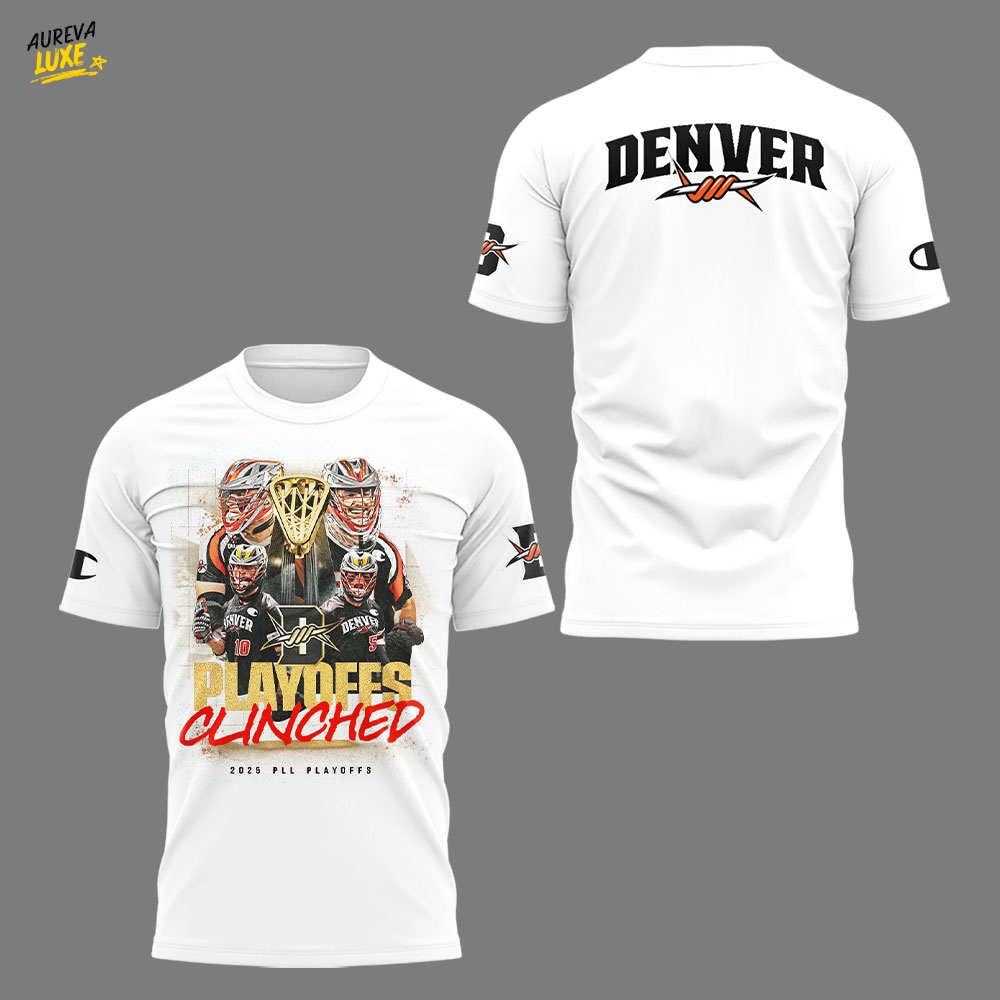 Denver Outlaws Playoffs Clinched Limited Edition White Shirt Denver Outlaws Playoffs Clinched Limited Edition White Shirt