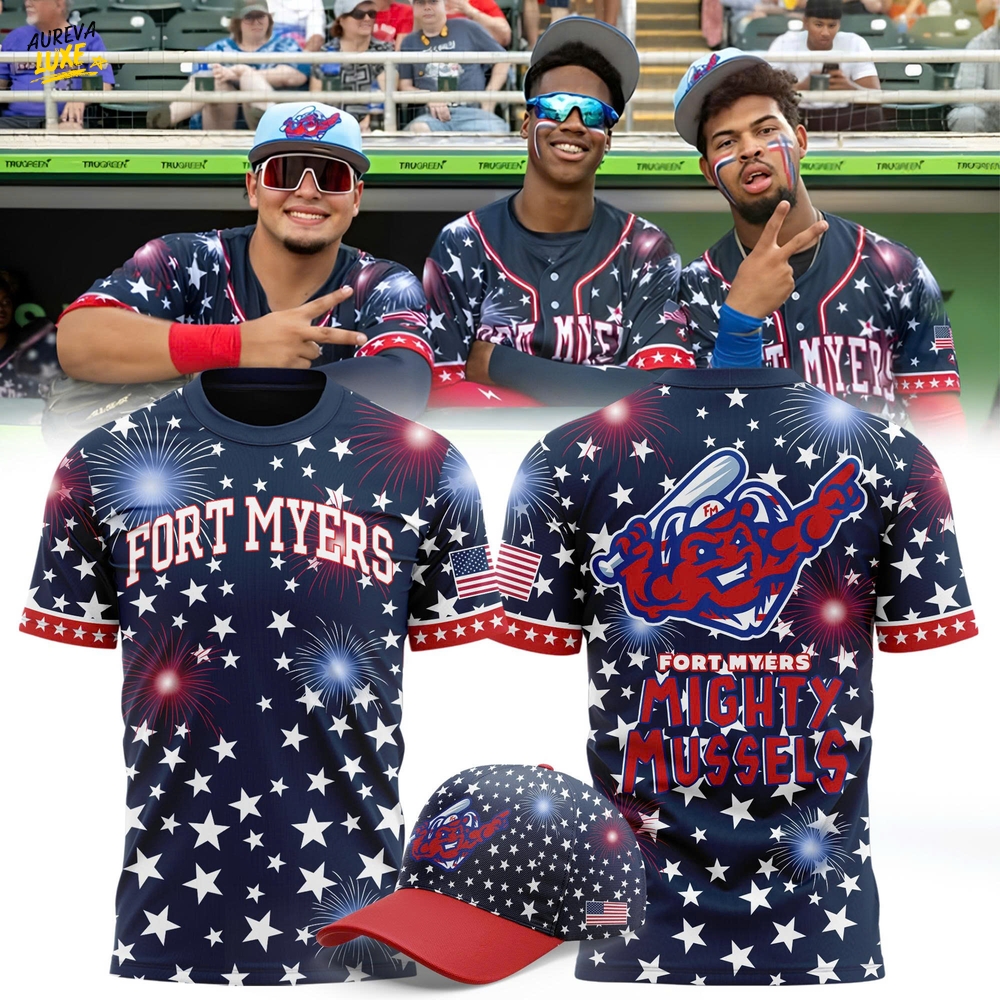 Fort Myers Mighty Mussels Independence Day 2025 T-Shirt Fort Myers Mighty Mussels Independence Day 2025 T-Shirt