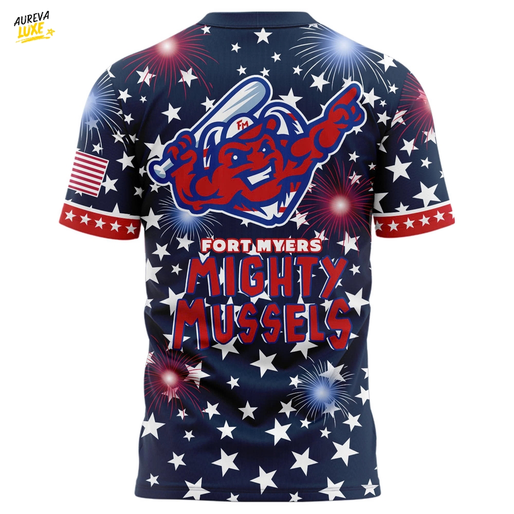 Fort Myers Mighty Mussels Independence Day 2025 T-Shirt Fort Myers Mighty Mussels Independence Day 2025 T-Shirt