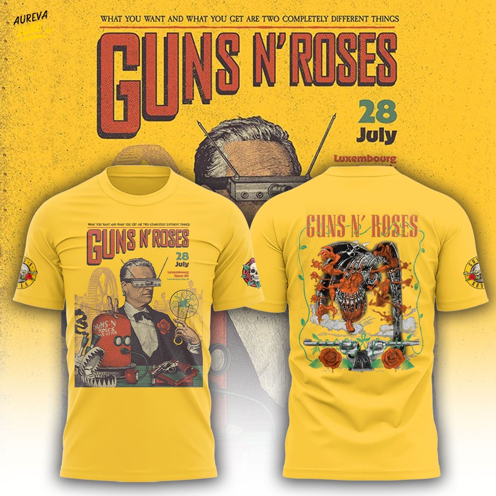 Guns N' Roses Luxembourg Open Air Limited Edition Shirt Guns N' Roses Luxembourg Open Air Limited Edition Shirt