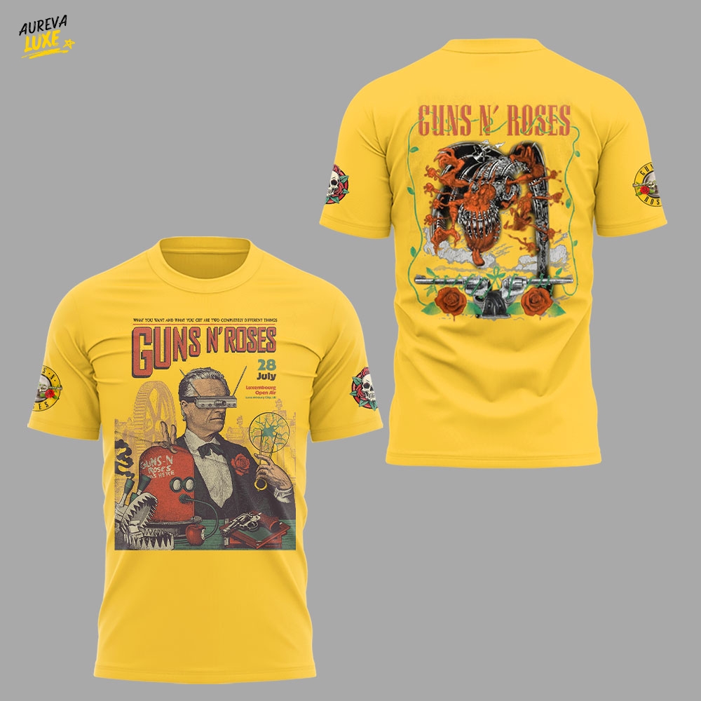 Guns N' Roses Luxembourg Open Air Limited Edition Shirt Guns N' Roses Luxembourg Open Air Limited Edition Shirt