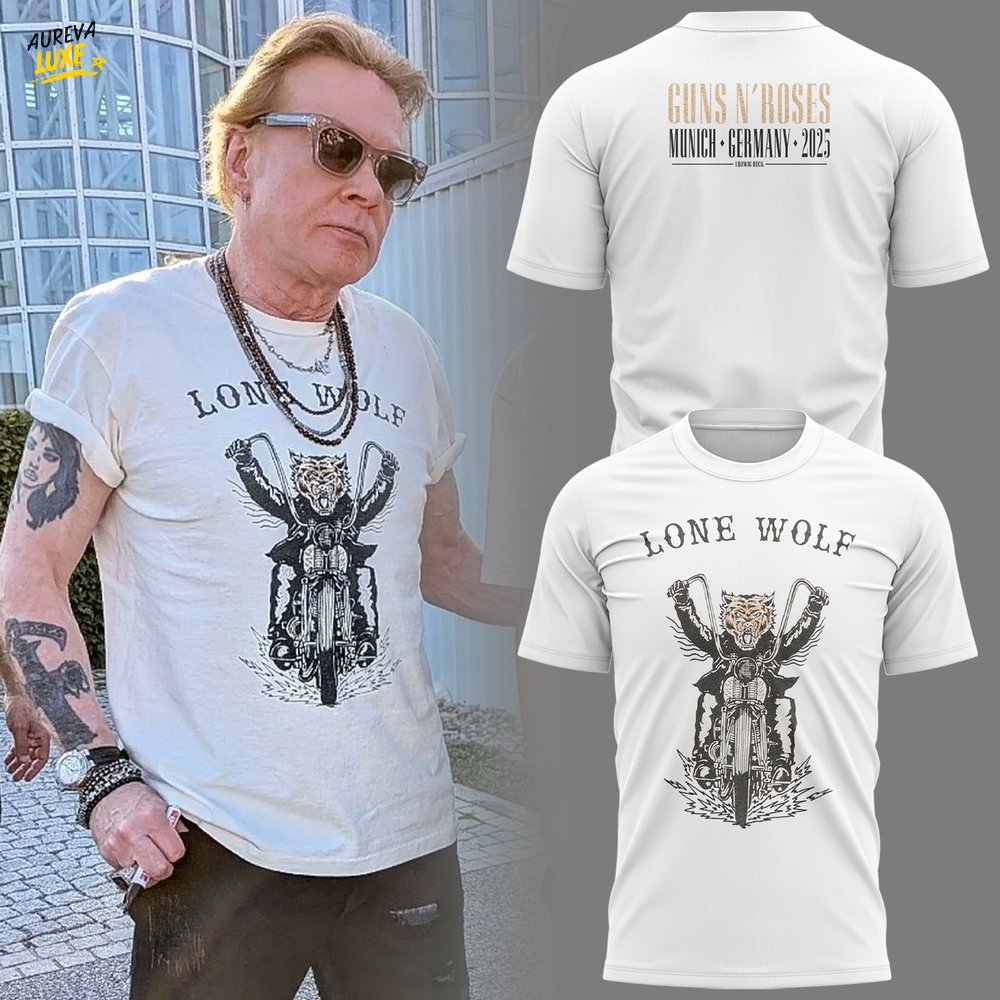 Guns N' Roses Munich Concert Special White Tee Guns N' Roses Munich Concert Special White Tee