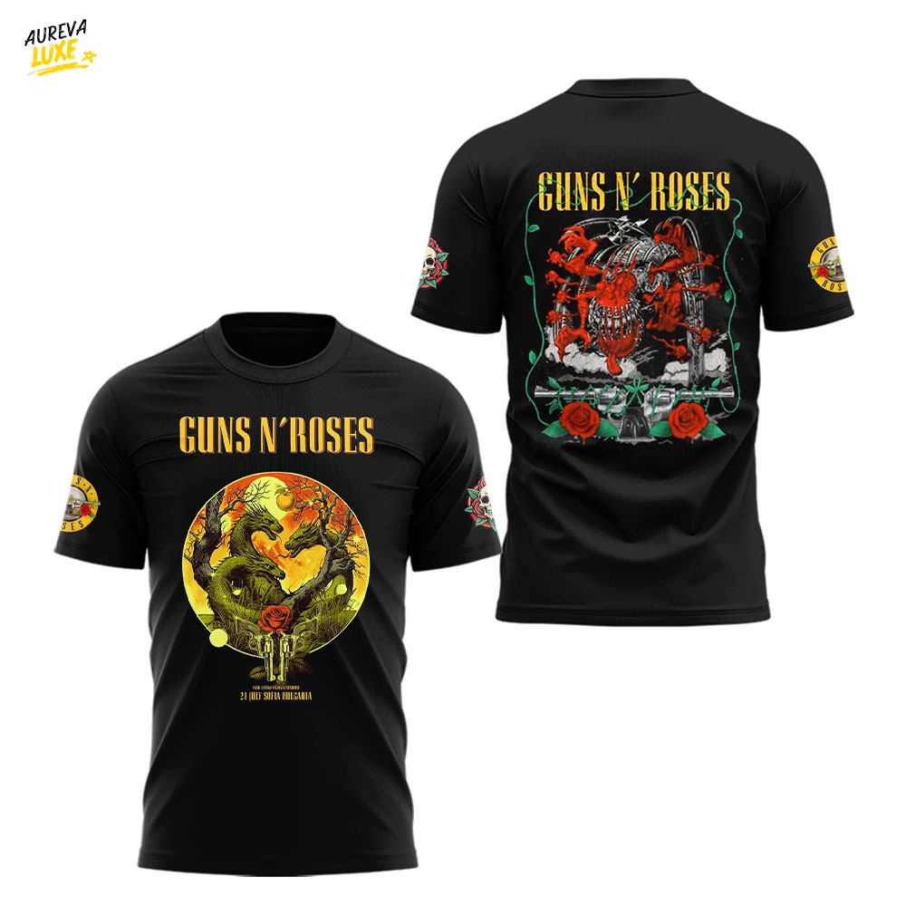 Guns N' Roses Vasil Levski Stadium in Sofia Special Shirt Guns N' Roses Vasil Levski Stadium in Sofia Special Shirt