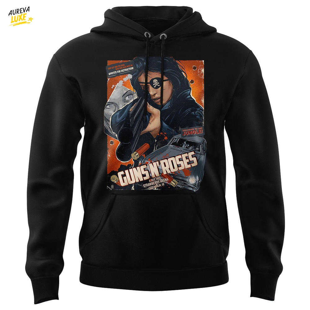 Guns N' Roses World Tour 2025 in Stockholm Special Hoodie Guns N' Roses World Tour 2025 in Stockholm Special Hoodie