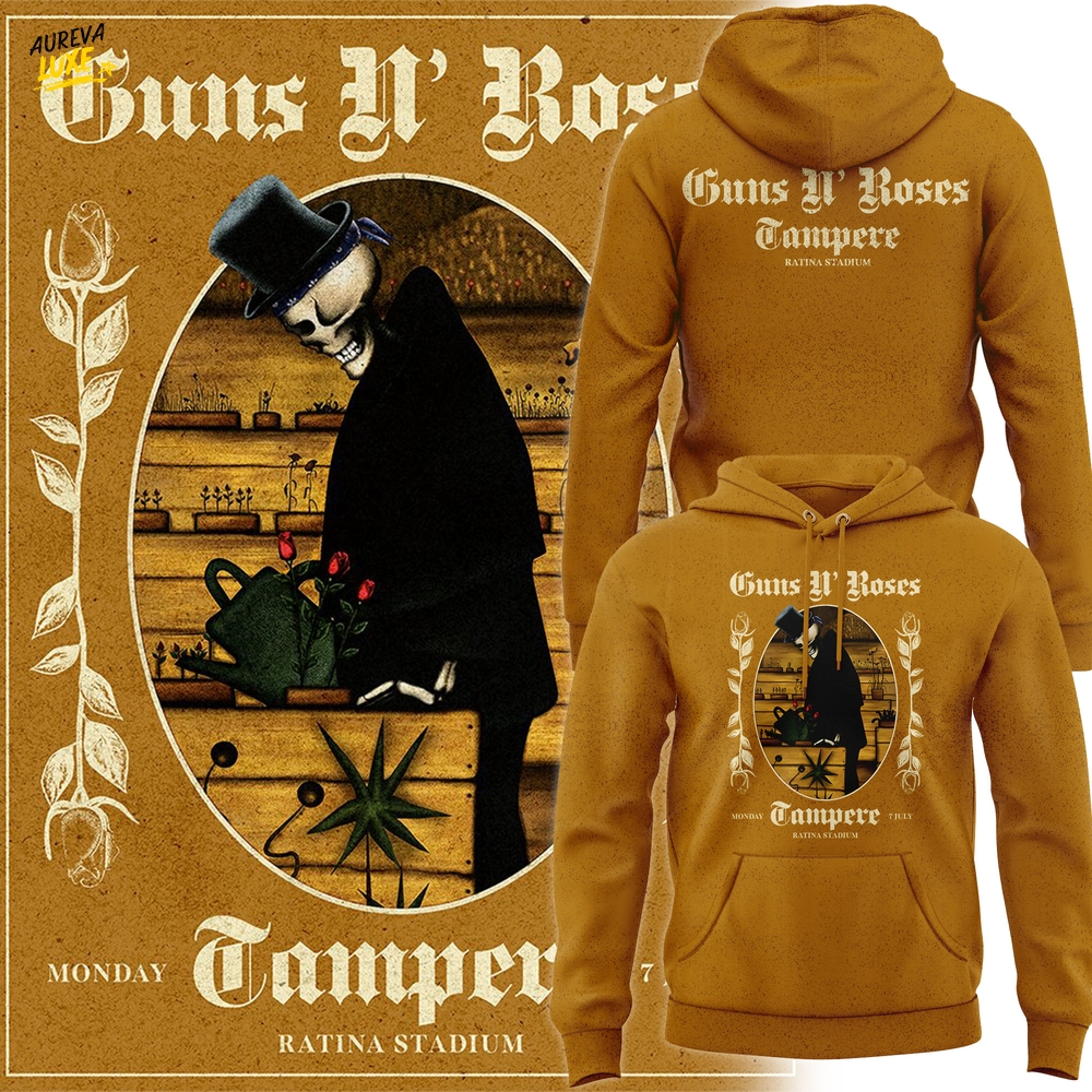 Guns N' Roses World Tour at Tampere Special Hoodie for Fans Guns N' Roses World Tour at Tampere Special Hoodie for Fans