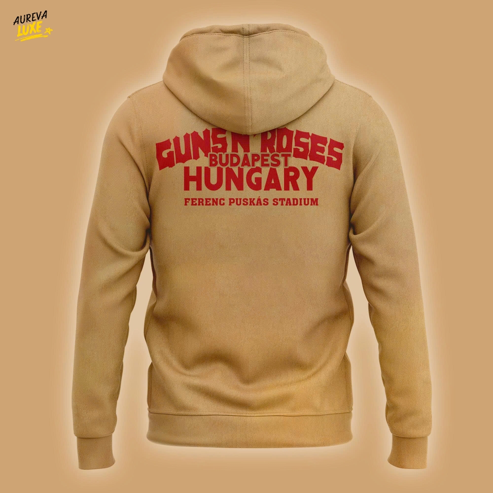 Guns n Rose World Tour at Budapest "Thank you for rockin' with us" Hoodie Guns n Rose World Tour at Budapest "Thank you for rockin' with us" Hoodie