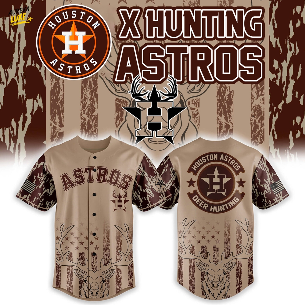Houston Astros x Hunting Version Jersey 2025 Editons 3D Baseball Jersey Houston Astros x Hunting Version Jersey 2025 Editons 3D Baseball Jersey