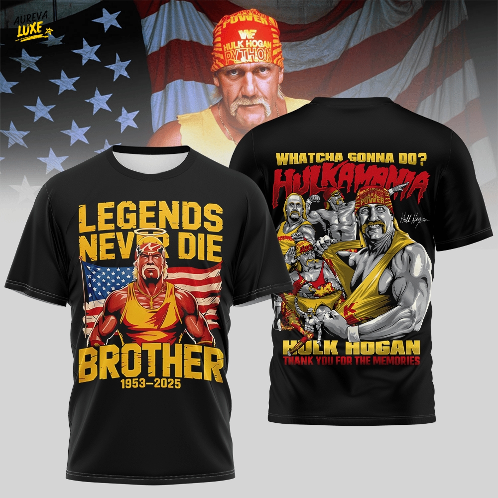 Hulk Hogan Attribute Shirt - Legends Never Die Hulk Hogan Attribute Shirt - Legends Never Die