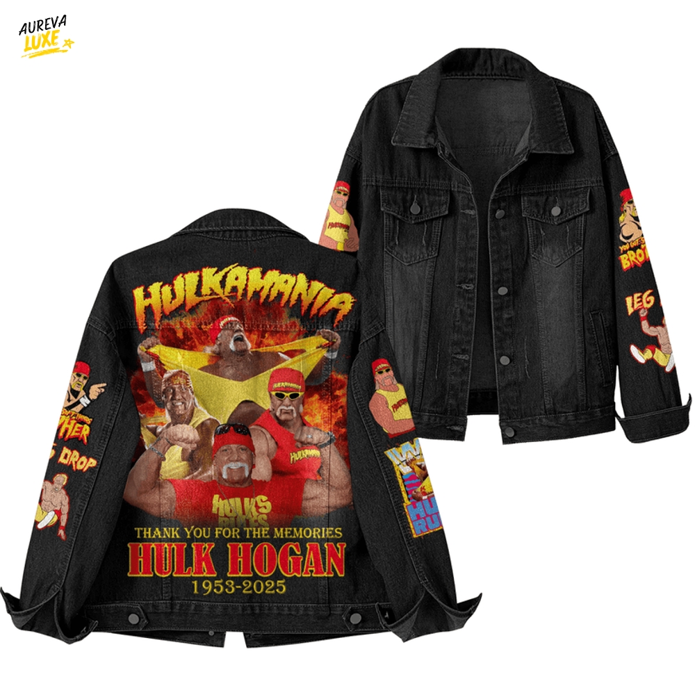Hulk Hogan "Thank you for the Memories" Special Denim Jacket Hulk Hogan "Thank you for the Memories" Special Denim Jacket