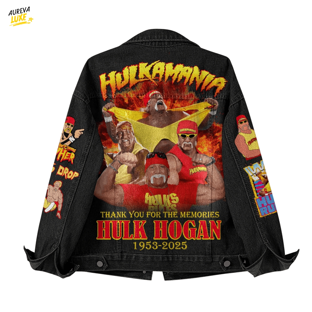 Hulk Hogan "Thank you for the Memories" Special Denim Jacket Hulk Hogan "Thank you for the Memories" Special Denim Jacket