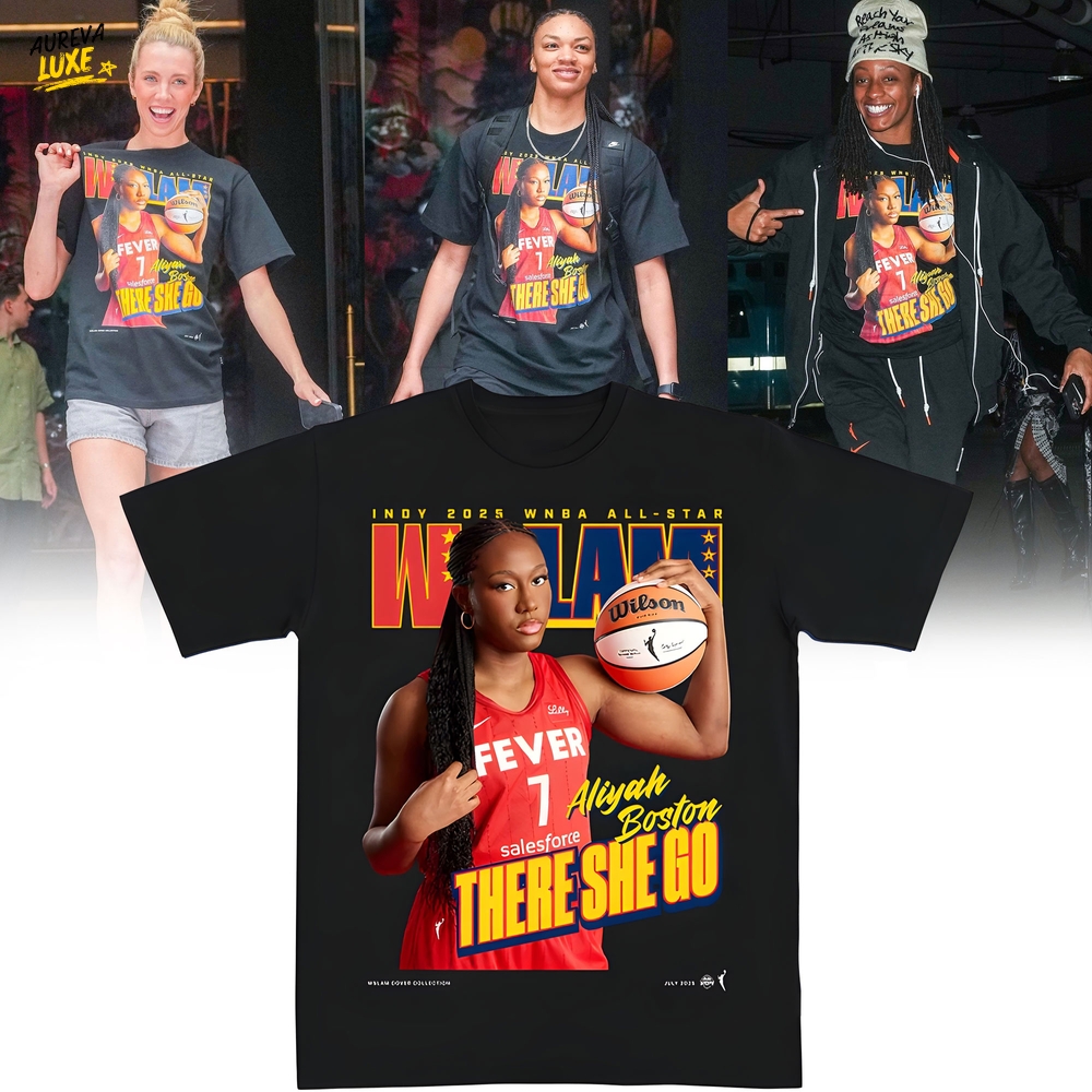 Indiana Fever WSLAM Cover Tee - Aliyah Boston - Black Indiana Fever WSLAM Cover Tee - Aliyah Boston - Black
