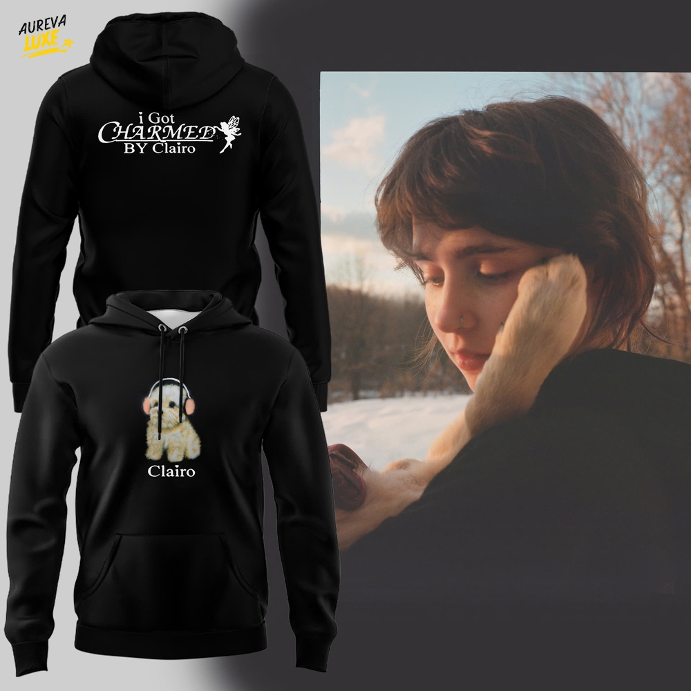 Indie Pop Clairo Puppy Charm Hoodie - Limited Edition Indie Pop Clairo Puppy Charm Hoodie - Limited Edition