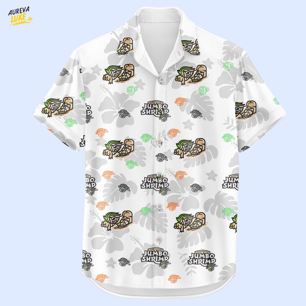 Jacksonville Jumbo Shrimp "Mummy Hawaiian Shirt Jacksonville Jumbo Shrimp "Mummy Hawaiian Shirt