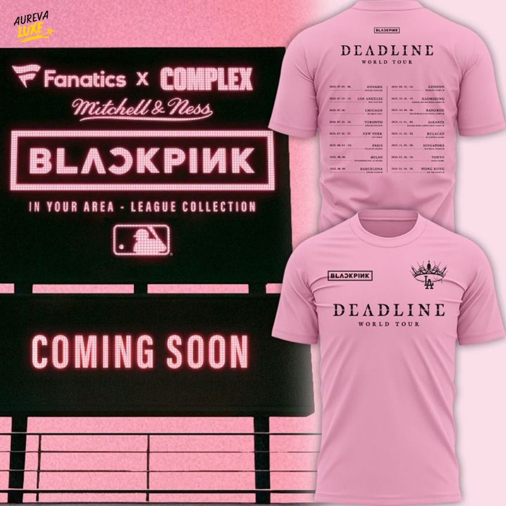 LA Dodgers x Blackpink World 25 Tour Special Edition Pink Shirt LA Dodgers x Blackpink World 25 Tour Special Edition Pink Shirt