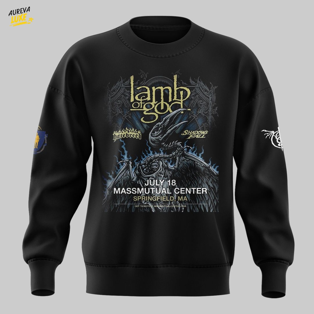Lamb of God tour 2025 Sweatshirt Lamb of God tour 2025 Sweatshirt